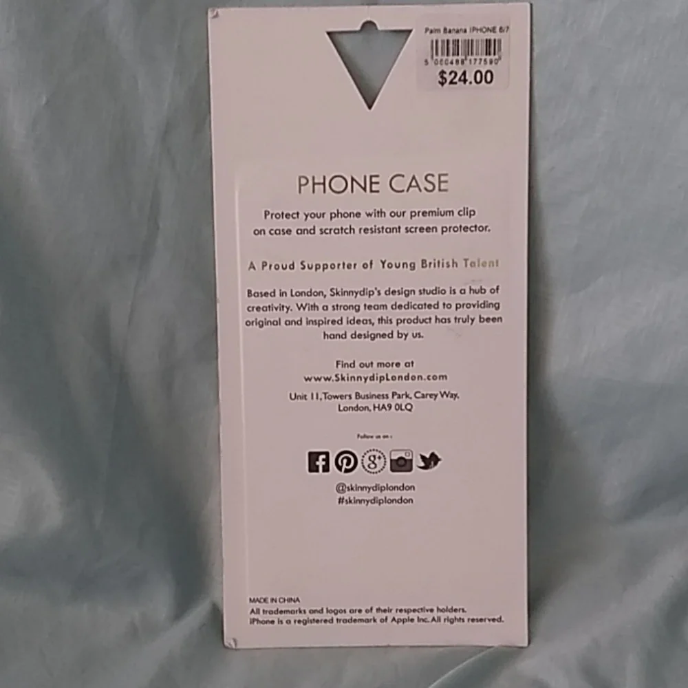 FINAL MARKDOWN NIP Skinny Dip Phone Case for iPhone 6 6s or 7